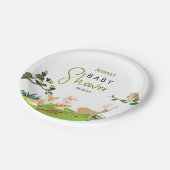 Forest Animals Baby shower Papieren Borden Bordje (Gekanteld)