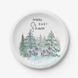 Forest Animals Baby shower Papieren Borden Bordje