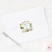 Forest Animals Baby shower Square Sticker (Envelop)