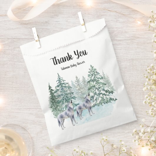 Forest Animals Baby shower voorkeurstas Bedankzakje (Geknipt)