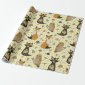 Forest Animals Cadeaupapier (Uitgerold)
