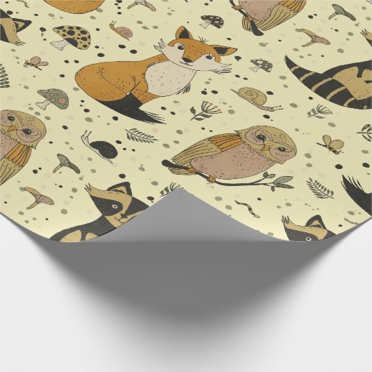 Forest Animals Cadeaupapier (Hoek)