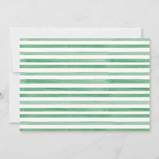 Forest Animals Crest Photo Baptism Invitation Kaart (Achterkant)