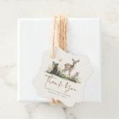 Forest Animals Cute Baby shower Hartelijk dank Bedankjes Labels (In situ)