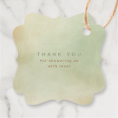 Forest Animals Cute Baby shower Hartelijk dank Bedankjes Labels (Achterkant)