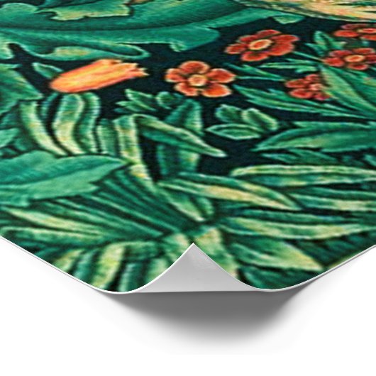 Forest Animals, Lion, W.Morris Digital-bewerking Poster (Hoek)