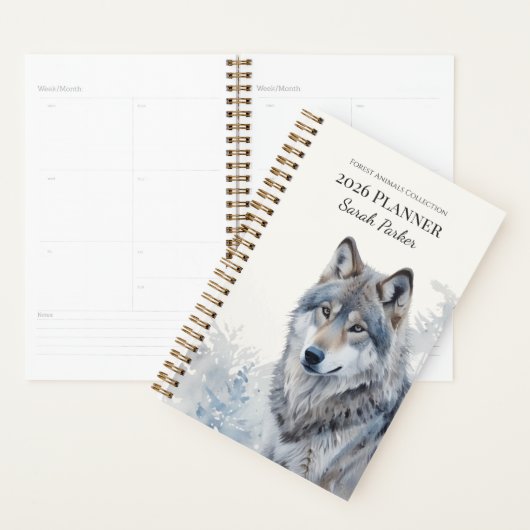 Forest Animals Personalized 2026 Planner (Display)