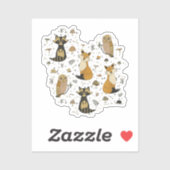 Forest animals sticker (Vel)