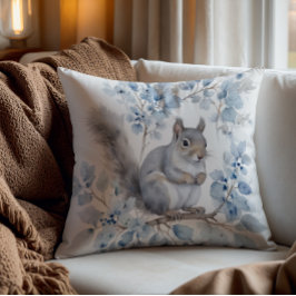 Forest Animals Throw Pillow – Cozy Rustic decor Kussen