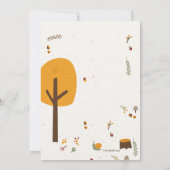 Forest Animals verjaardagsfeestje uitnodiging (Achterkant)