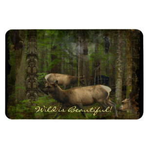 Forest Animals Wildlife-Supporter Wild Art Magneet