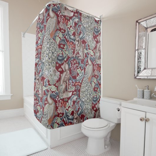 Forest Animals, William Morris Douchegordijn (In situ)