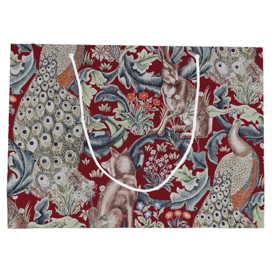 Forest Animals, William Morris Groot Cadeauzakje (Achterkant)