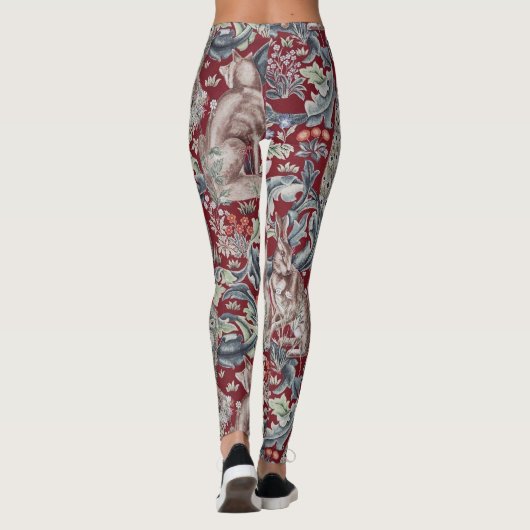 Forest Animals, William Morris Leggings (Achterkant)