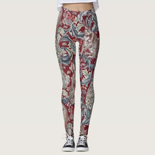Forest Animals, William Morris Leggings (Voorkant)