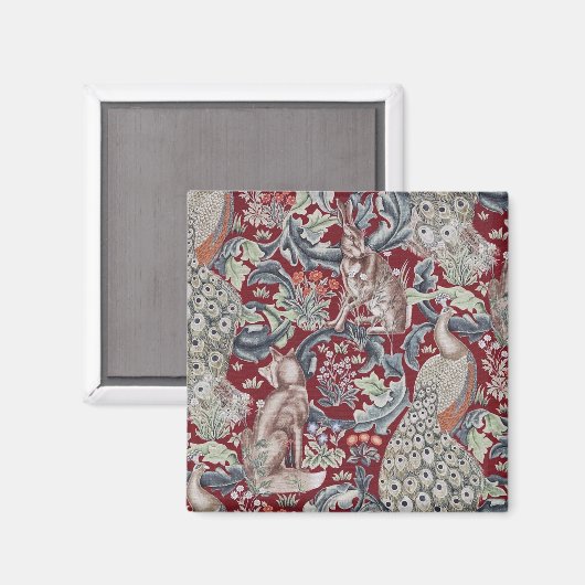 Forest Animals, William Morris Magneet (Voorkant / Achterkant)