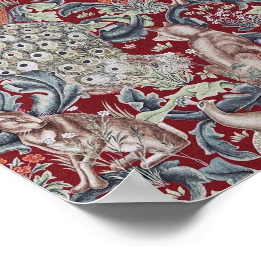 Forest Animals, William Morris Poster (Hoek)