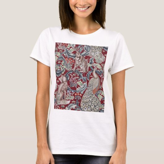 Forest Animals, William Morris T-shirt (Voorkant)