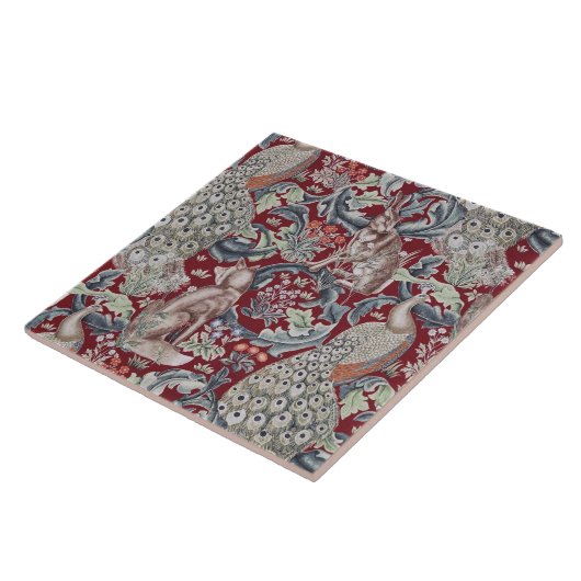 Forest Animals, William Morris Tegeltje (Zijkant)