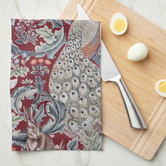 Forest Animals, William Morris Theedoek (Quarter Fold)