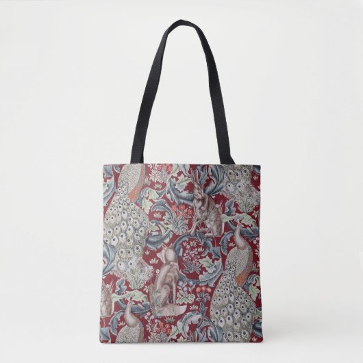 Forest Animals, William Morris Tote Bag (Voorkant)