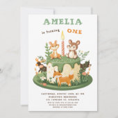 Forest Animals Woodland eerste verjaardag Kaart (Voorkant)