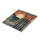 Forest Art Nouveau Tegel" Tegeltje (Zijkant)