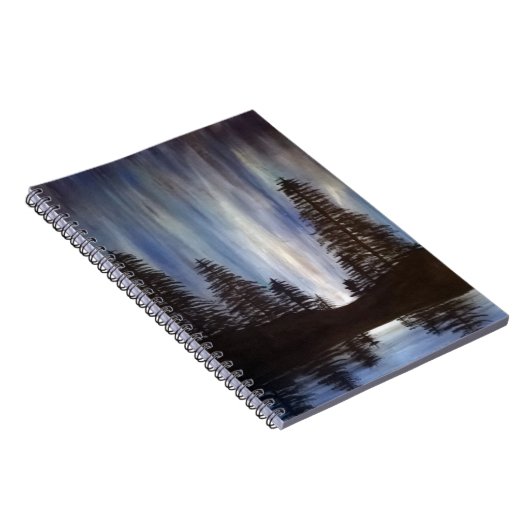 Forest Aurora Spiral notebook Notitieboek (Rechterzijde)