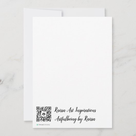 Forest Awakking Bedankkaart (Achterkant)