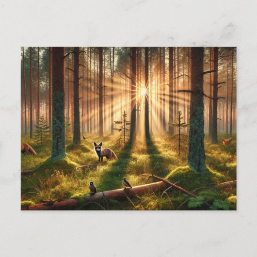 Forest Awakking Briefkaart (Voorkant)