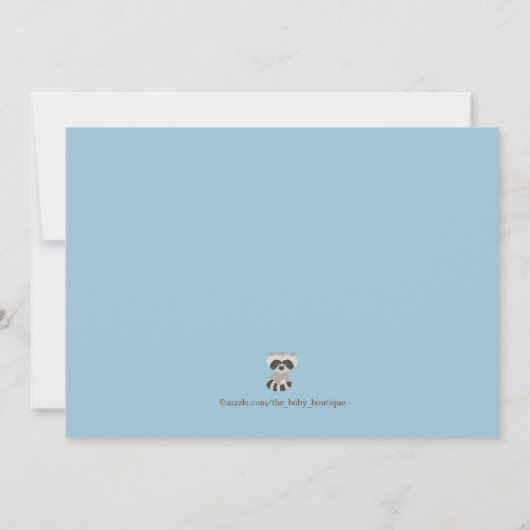 Forest Babies Woodland Baby shower Kaart (Achterkant)