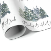 Forest Baby Het is koud buiten het Baby shower Cadeaupapier (Rol Hoek)
