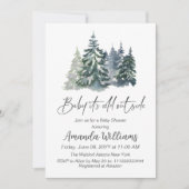 Forest Baby Het is koud buiten het Baby shower Kaart (Voorkant)