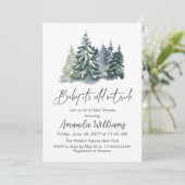 Forest Baby Het is koud buiten het Baby shower Kaart (Staand voorkant)