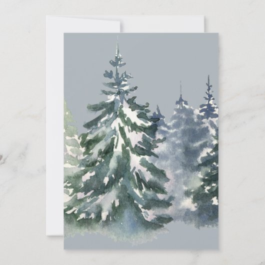 Forest Baby Het is koud buiten het Baby shower Kaart (Achterkant)