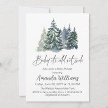 Forest Baby Het is koud buiten het Baby shower