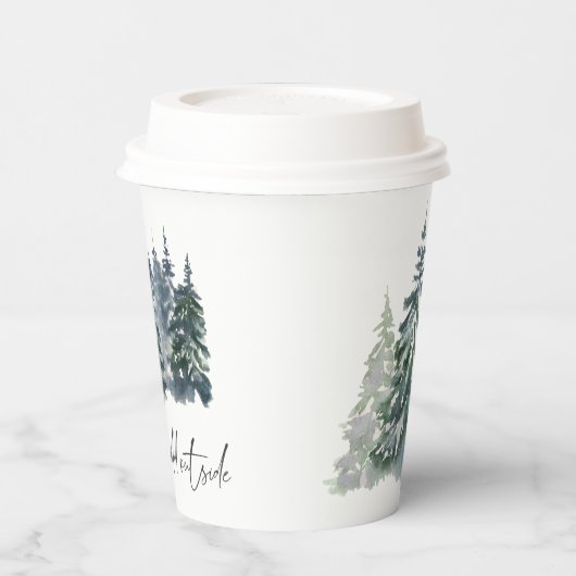 Forest Baby Het is koud buiten het Baby shower Papieren Bekers (Links)