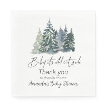 Forest Baby Het is koud buiten het Baby shower