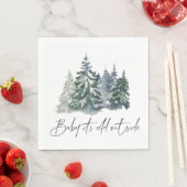 Forest Baby Het is koud buiten het Baby shower Servet (Insitu)