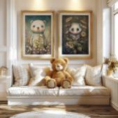 Forest Baby Possum Sunflower | Possum Wall Print