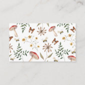 Forest Baby shower Luier Raffle Ticket Informatiekaartje (Achterkant)