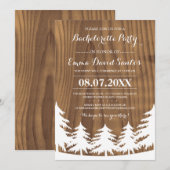 Forest Bachelorette Party nodigt uit Kaart (Voorkant / Achterkant)
