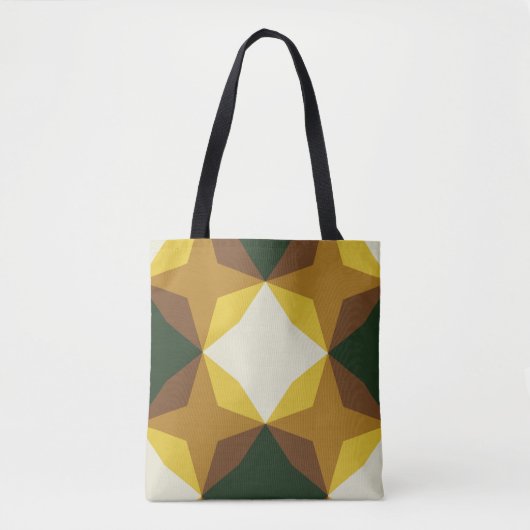 Forest Bark Diamond-motief Tote Bag (Voorkant)