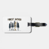 Forest Bather Camping Bagagelabel (Achterkant horizontaal)