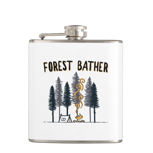 Forest Bather Camping Heupfles (Voorkant)