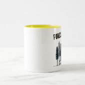 Forest Bather Camping Tweekleurige Koffiemok (Center)