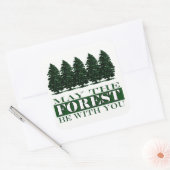 Forest Be With You Funny Sticker (Envelop)