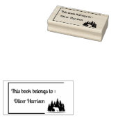 Forest Bear 'This Book Belongs To' Custom Stamp Rubberstempel (Gestempeld)