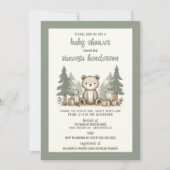 Forest Beer Baby shower Invitation Kaart (Voorkant)