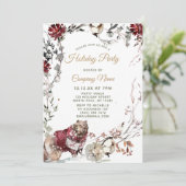 Forest Beer Corporate Holiday Kerstfeest Kaart (Staand voorkant)